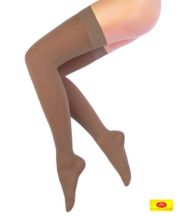 Pończochy przeciwżylakowe 2 klasa Pani Teresa - długie, czubek otwarty