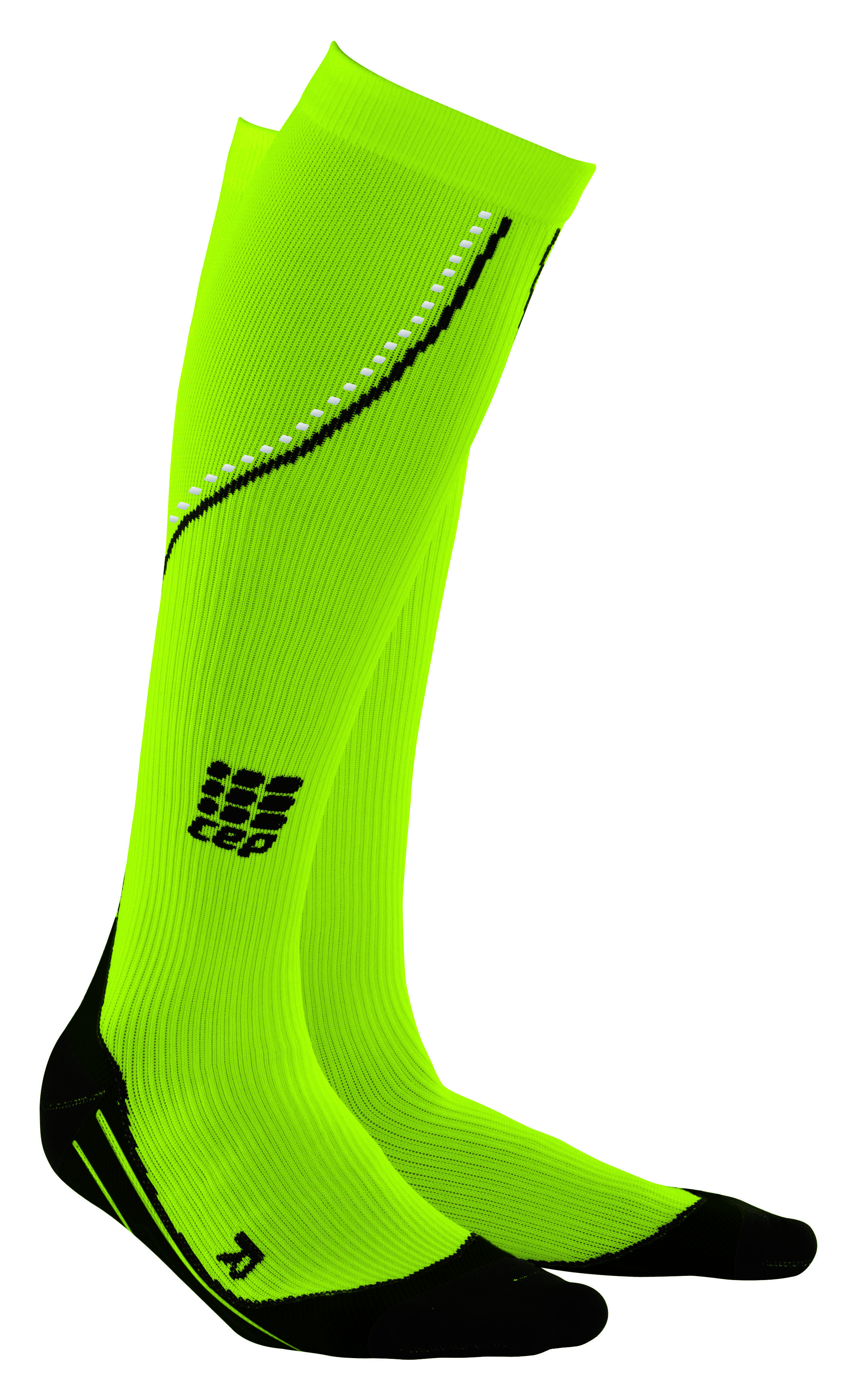 Męskie skarpety kompresyjne do biegania nocą CEP