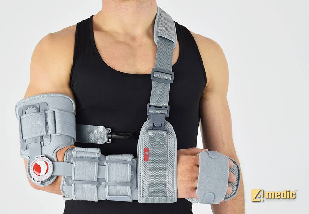 Orteza łokcia z zegarem i ujęciem dłoni AM-KG-AM/1RE Reh4Mat