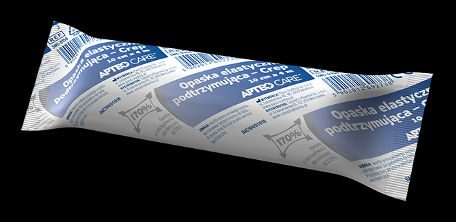 Opaska elastyczna podtrzymująca Crep 8 cm x 4 m APTEO CARE