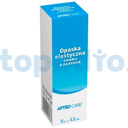 Opaska elastyczna tkana z zapinką APTEO CARE, 5 m x 12 cm