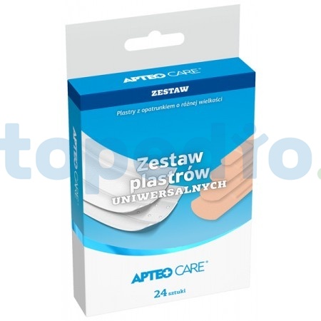 Zestaw plastrów uniwersalnych APTEO CARE, 24 sztuki