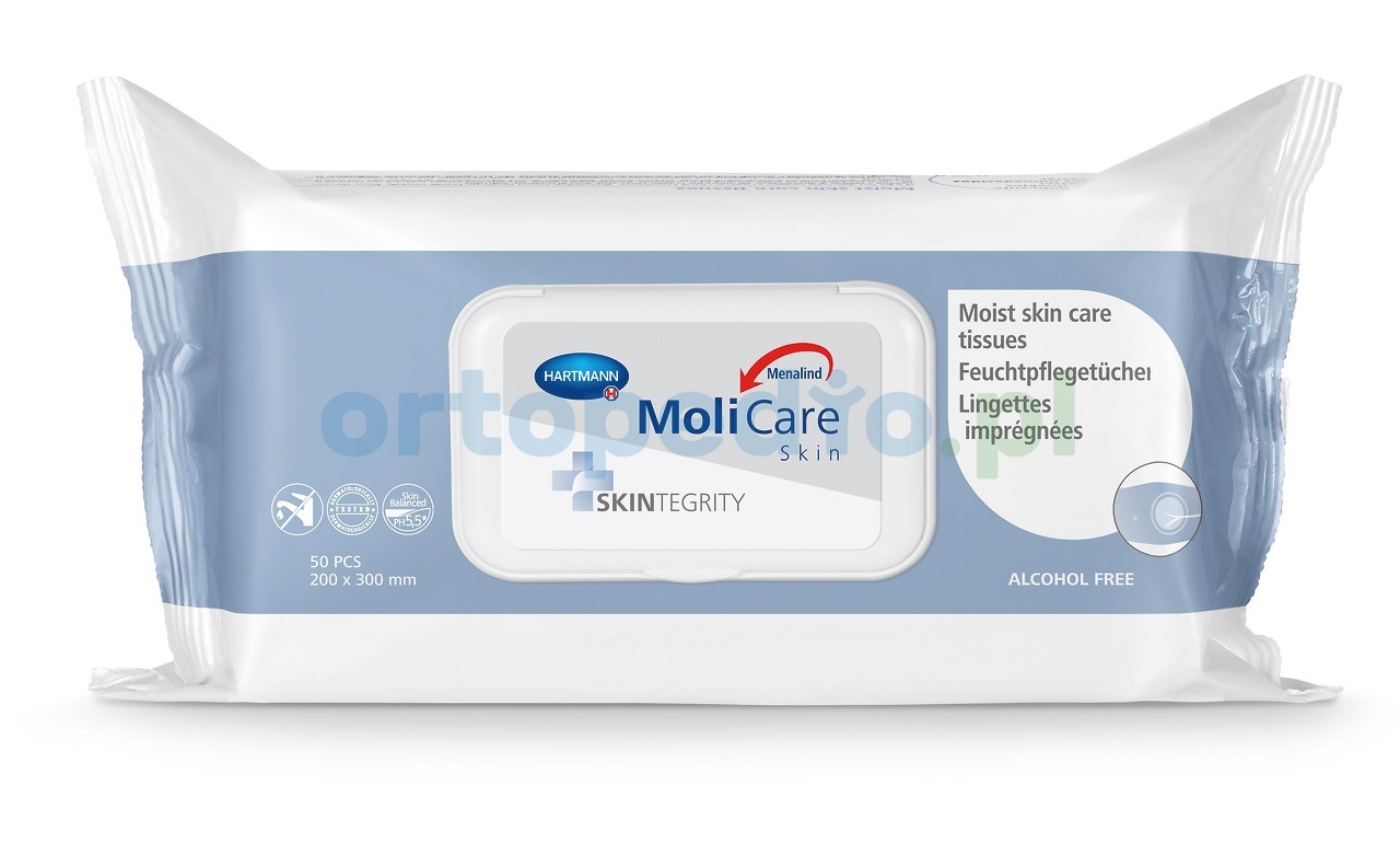 Nawilżone chusteczki do pielęgnacji MoliCare Skin 50 szt.